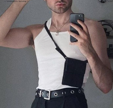 Wiaofellas 2023 Fashion Men Tank Tops Solid Color O-neck Streetwear Skinny Vacation Casual Vests Sleeveless Party Men Clothes 5XL INCERUN 7